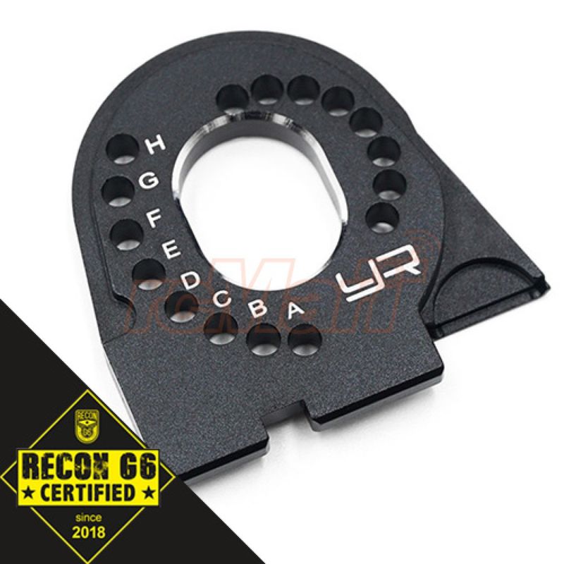 TRX4-014BK - Aluminum Motor Mount Black For Traxxas TRX-4-6