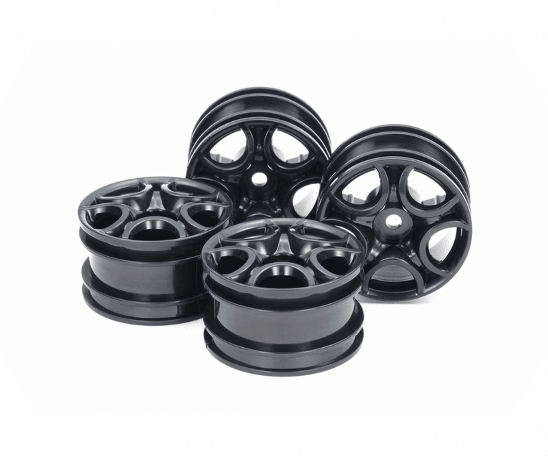 Tamiya 51659 M-Chassis C-Shaped 10-Spoke Wheels (Black) - 4pcs
