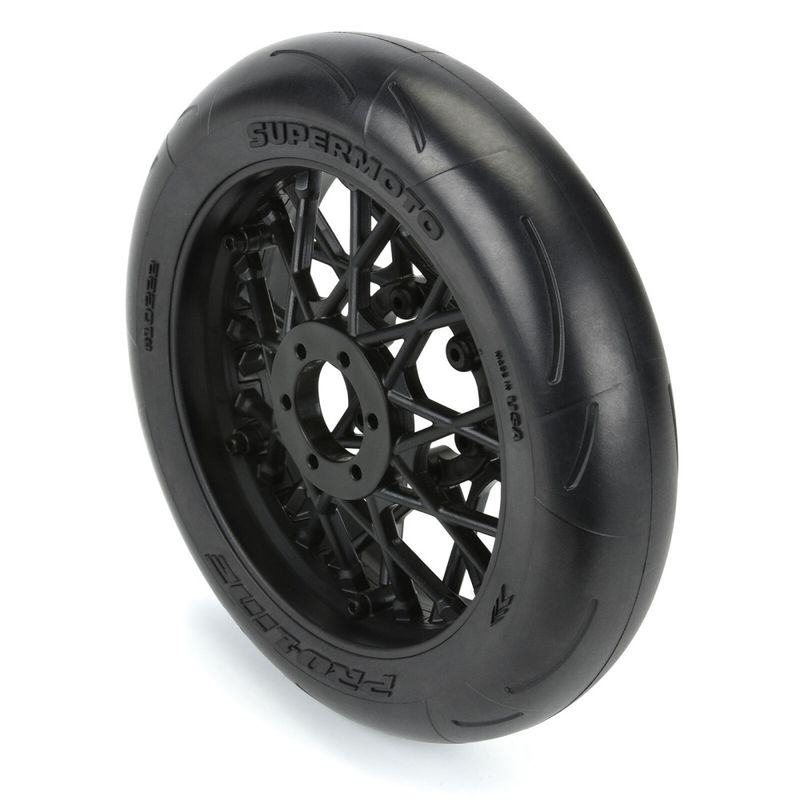 1/4 Supermoto S3 Motorsykkelhjul (Foran) MTD Svart (1)