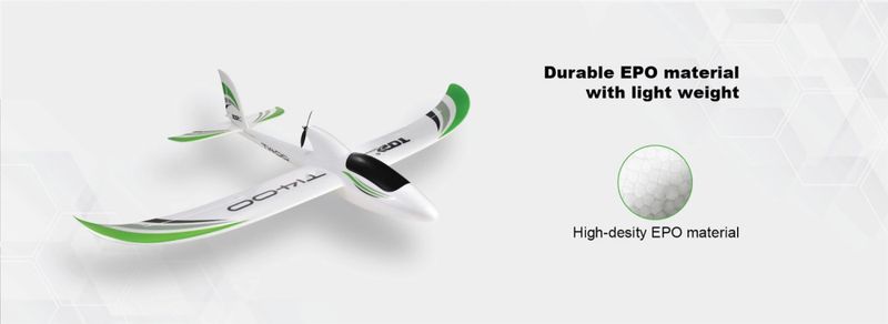 Top RC Hobby T1400 Motor Glider m. Gyro RTF