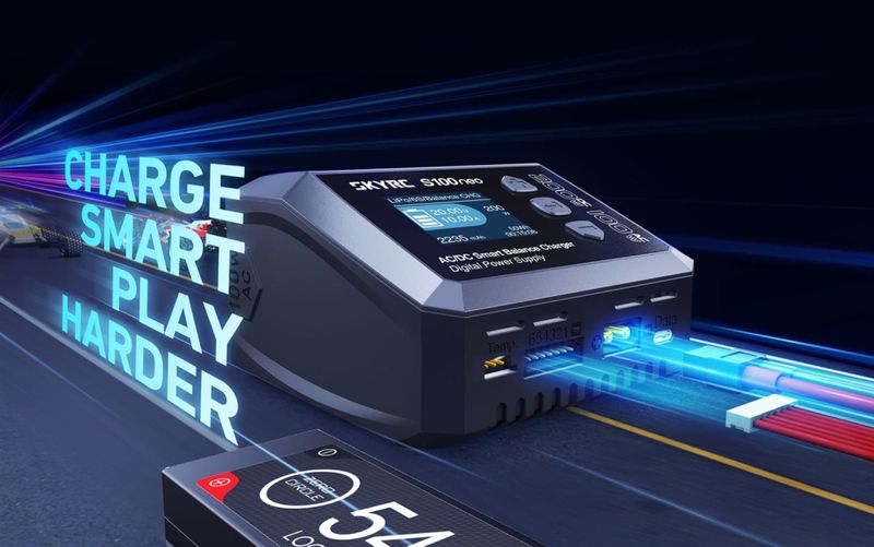SkyRC S100 NEO 12/220V DC200/AC100W Computerlader