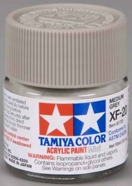 Tamiya Acrylic Mini XF-20 Medium Gray 10ml