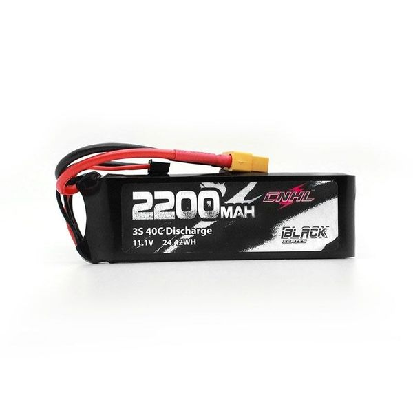 3s 2200mAh - 40C - CNHL XT60 Black Edition
