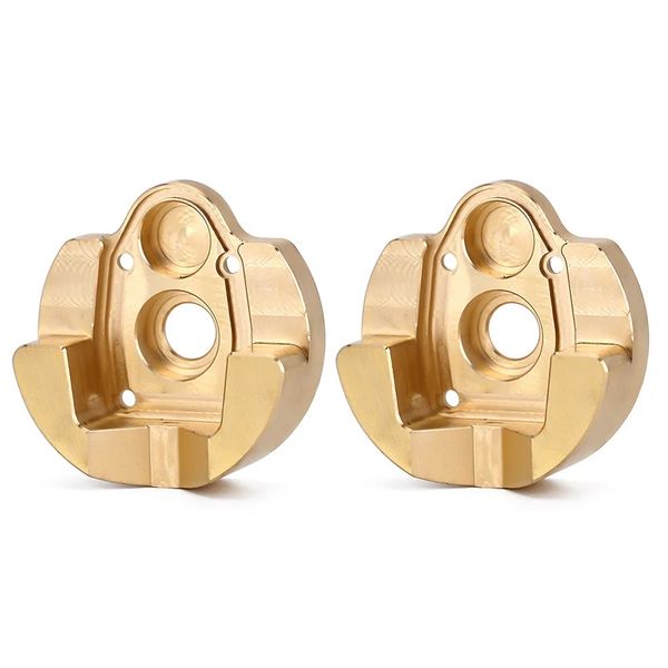 INJORA 82g Heavy Duty Brass Portal Steering Knuckle Caps B for SCX10 III Capra 1.9