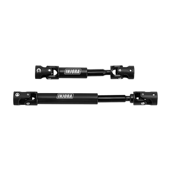 INJORA Black Hardened Steel Drive Shafts for 1/18 TRX-4M