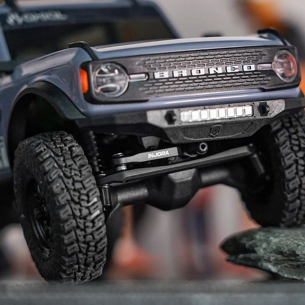 INJORA Black Brass Steering Links for Axial SCX30