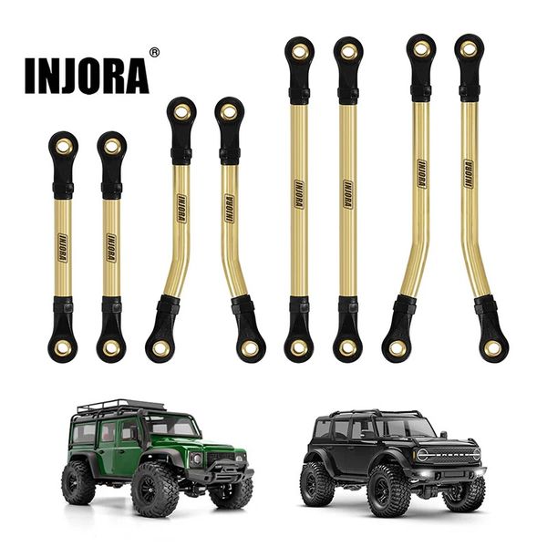 INJORA 8PCS Brass High Clearance Links Set for 1/18 TRX4M Defender-Bronco