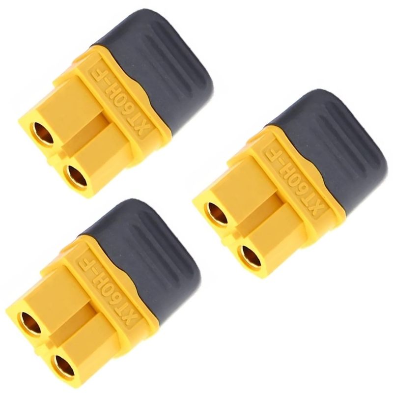 XT-60 - Bronto 3 pk Batterikontakter med Lokk