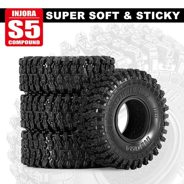 INJORA 0.7" 40*15mm Crawler Tires for 1/30 SCX30 (T7011) (4)