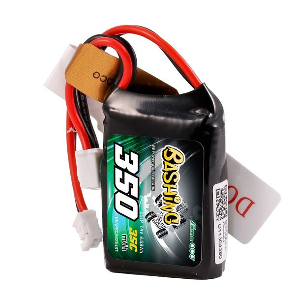 2S 350mAh - 35C - Gens Ace Bashing JST-PH2.0-XHR-3P