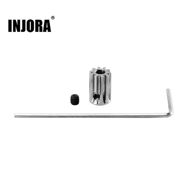 INJORA 10T Pinion 0.4 mod for TRX4M 2204 Fat Viper Brushless Motor