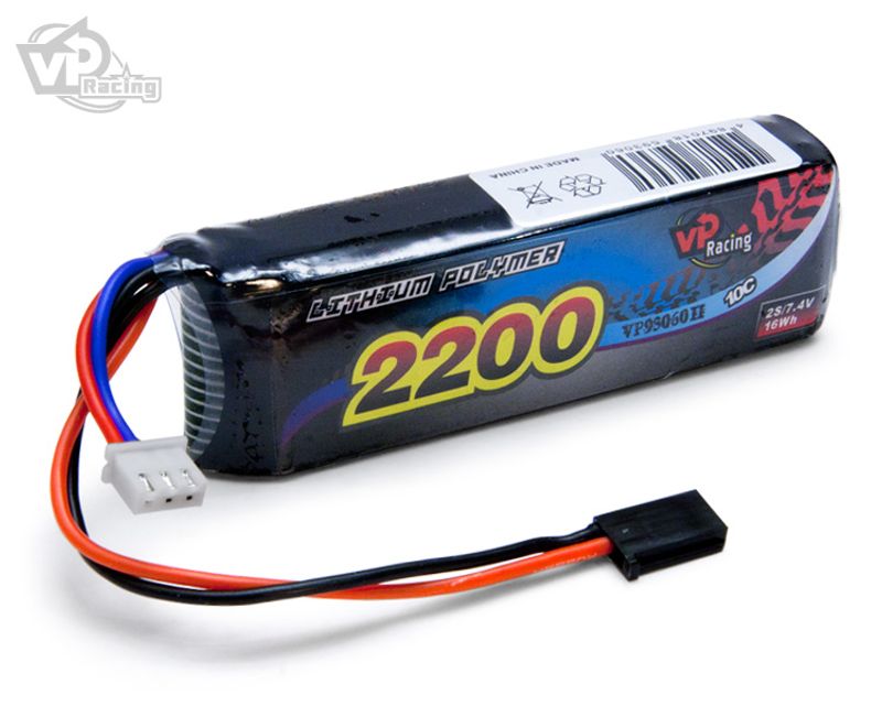 2S 7.4V 2200mAh 10C LiPo TX/RX-Pack Futaba Kontakt