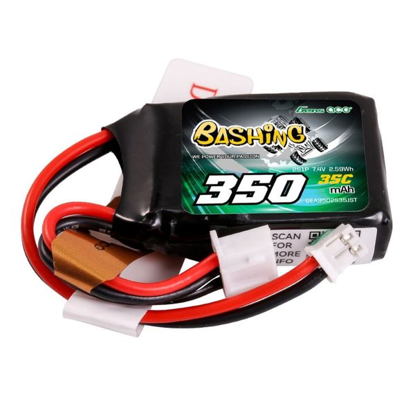 2S 350mAh - 35C - Gens Ace Bashing JST-PH2.0-XHR-3P