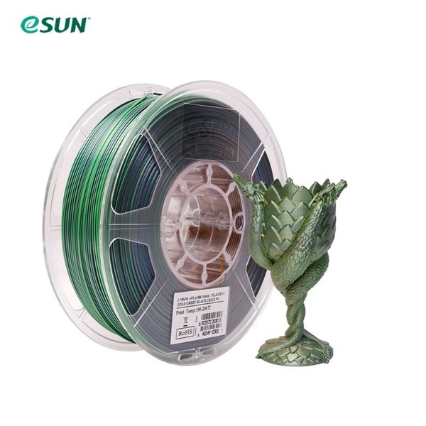 eSUN PLA Silk Mystic 1.75mm 1kg - Gold Green Black